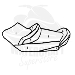 Custom Seat Cover for Yamaha 2006 - 2009 VX Cruiser