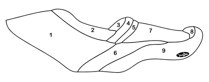 Покрытие на Сидения, Sea-Doo 2011-2018 GTI SE / 2012-2018 GTR / 2011-2018 GTI Limited 155