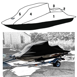 Custom Vented Storage Cover for Sea-Doo 2004-2011 RXP