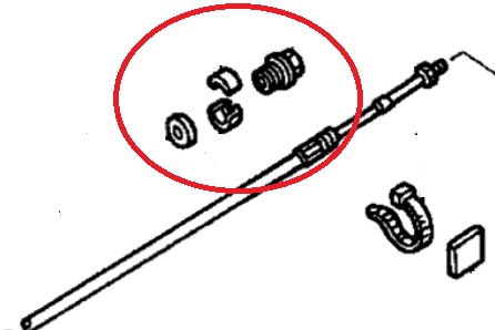 Уплотнитель Троса Реверса, Комплект, Honda Aquatrax R12, R12X, F12, F12X, 2002-2007