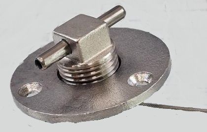 Cливная Пробка со страхующим тросиком, диаметр 29 мм, нержавеющая сталь