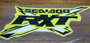 Наклейка, Дефлектор, Sea Doo, Модель RXT-X Белый/Жёлтый, 219904836