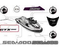 219906408, Наклейка на корпус, Sea Doo/BRP