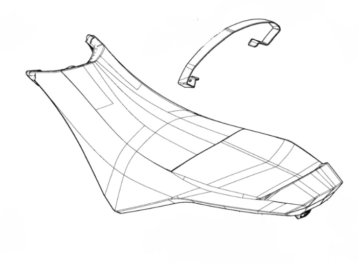 269003568, Сиденье в сборе 3х местное(цвет по выбору), Sea Doo Spark