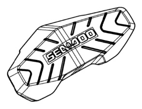 277002247,  Декоративная Накладка Руля(черный цвет), Sea Doo, 2022-2026