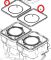 Уплотнительное Кольцо, Водяная Рубашка Sea-Doo  XP /GTX /SPX /HX /GTI /GS /GSI /GTS /SP 420850045 1993 1994 1995 1996 1997 1998 1999 2000 2001