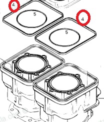 Уплотнительное Кольцо, Водяная Рубашка Sea-Doo  XP /GTX /SPX /HX /GTI /GS /GSI /GTS /SP 420850045 1993 1994 1995 1996 1997 1998 1999 2000 2001
