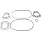 Installation Gasket Kit compatible with 295500815 Sea-Doo RX DI