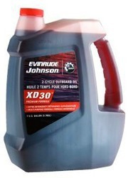 779725, Масло Моторное, Johnson/Evinrude/OMC, XD30, для двухтактных подвесных двигателей(3.79л)(764349)