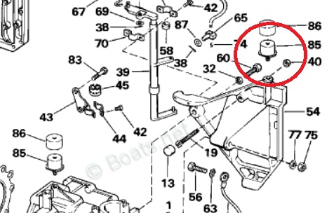 0332610, РЕЗИНОВАЯ ПОДУШКА, Корпус, Ручной Стартер