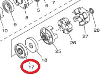 Yamaha Задний Внутренний Сальник GP 800 /GP1300R /GP800R /XLT1200 93101-36M62-00 2000 2001 2002 2003 2004 2005 2006 2007 2008