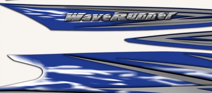 Комплект Наклеек, Голубой, YAMAHA, FX HO, FX160 HIGH OUTPUT  CRUISER, 2003 2004 2005