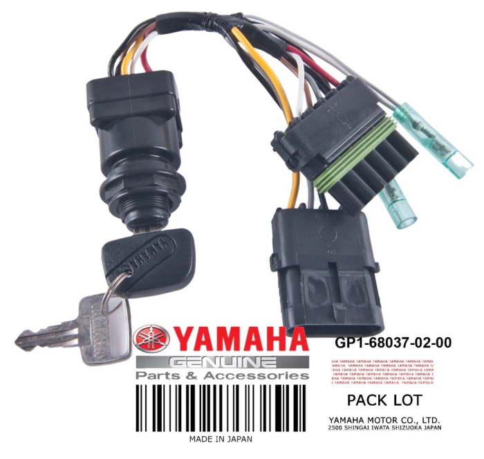 Замок Зажигания в Комплекте, Применяется,  Yamaha, GP1-68037-00-00, GP1-68037-02-00