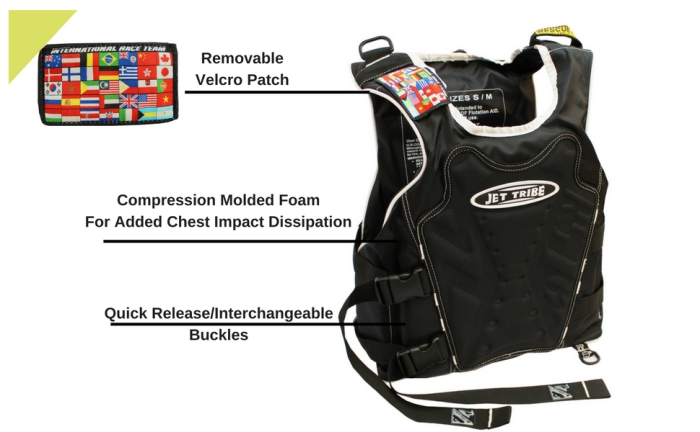 Жилет RS-16 SIDE-ENTRY RACE VEST BLACK PWC JETSKI RIDE & RACE JACKET